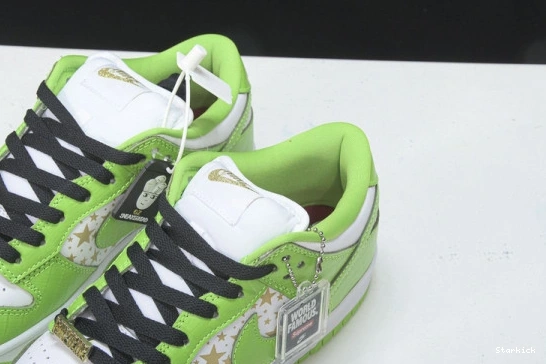 Nike Stars Low Mean Supreme DH3228-101 SB Green Dunk 0714